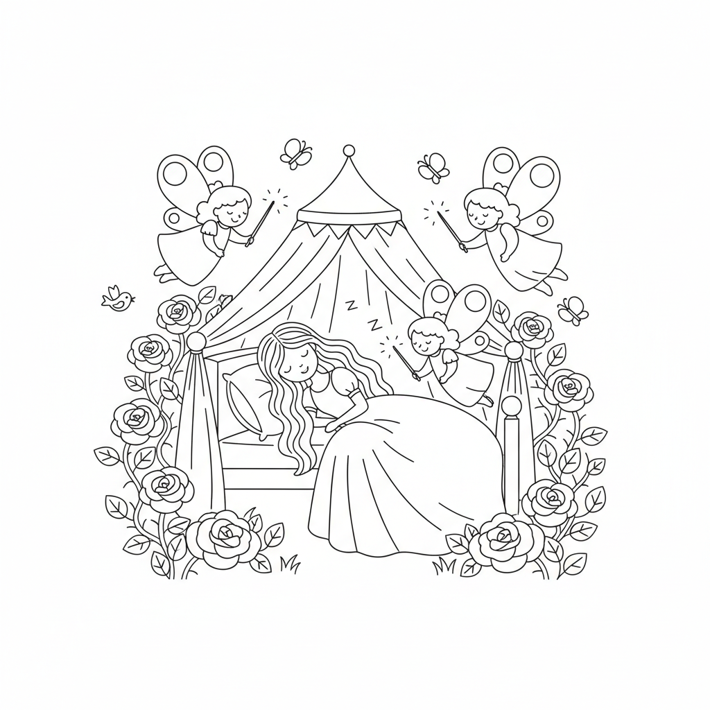 Coloriage Aurore Disney Gratuit à Imprimer