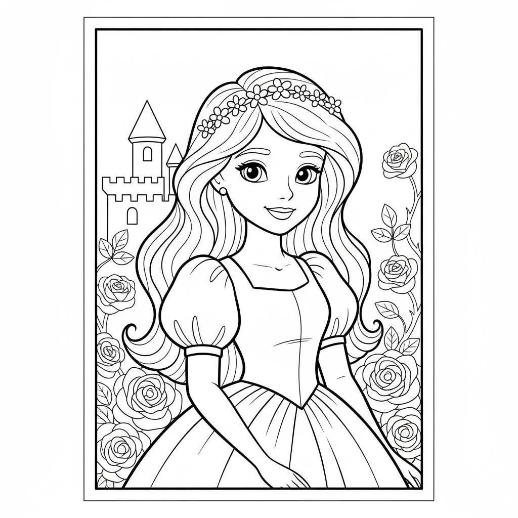 Coloriage coloriage aurore disney 4