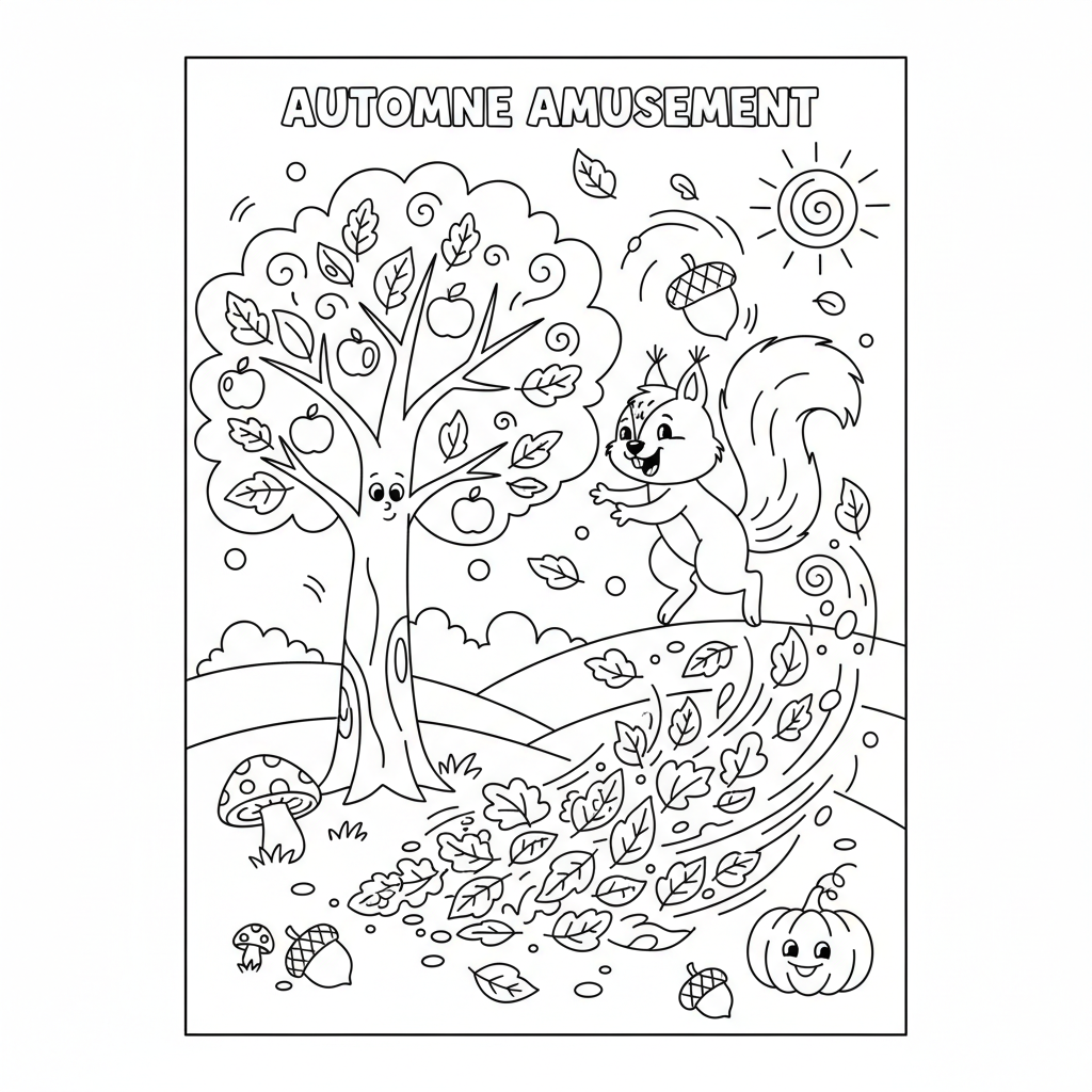 Coloriage coloriage automne 5
