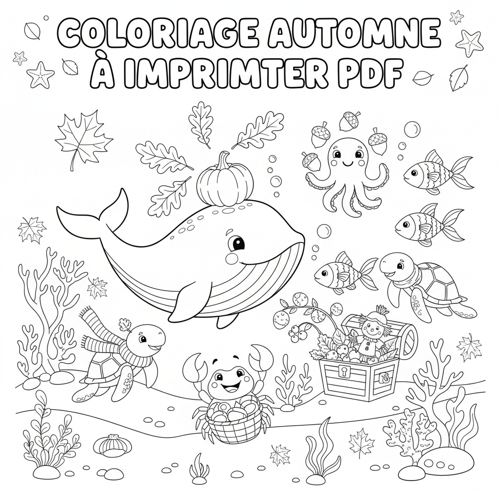 Coloriage coloriage automne à imprimer pdf 5