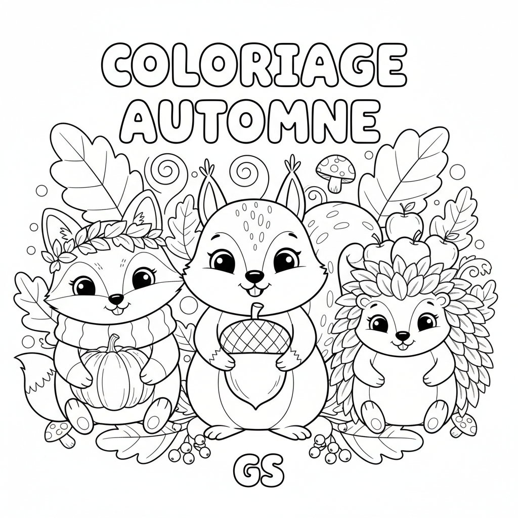 Coloriage coloriage automne gs 4