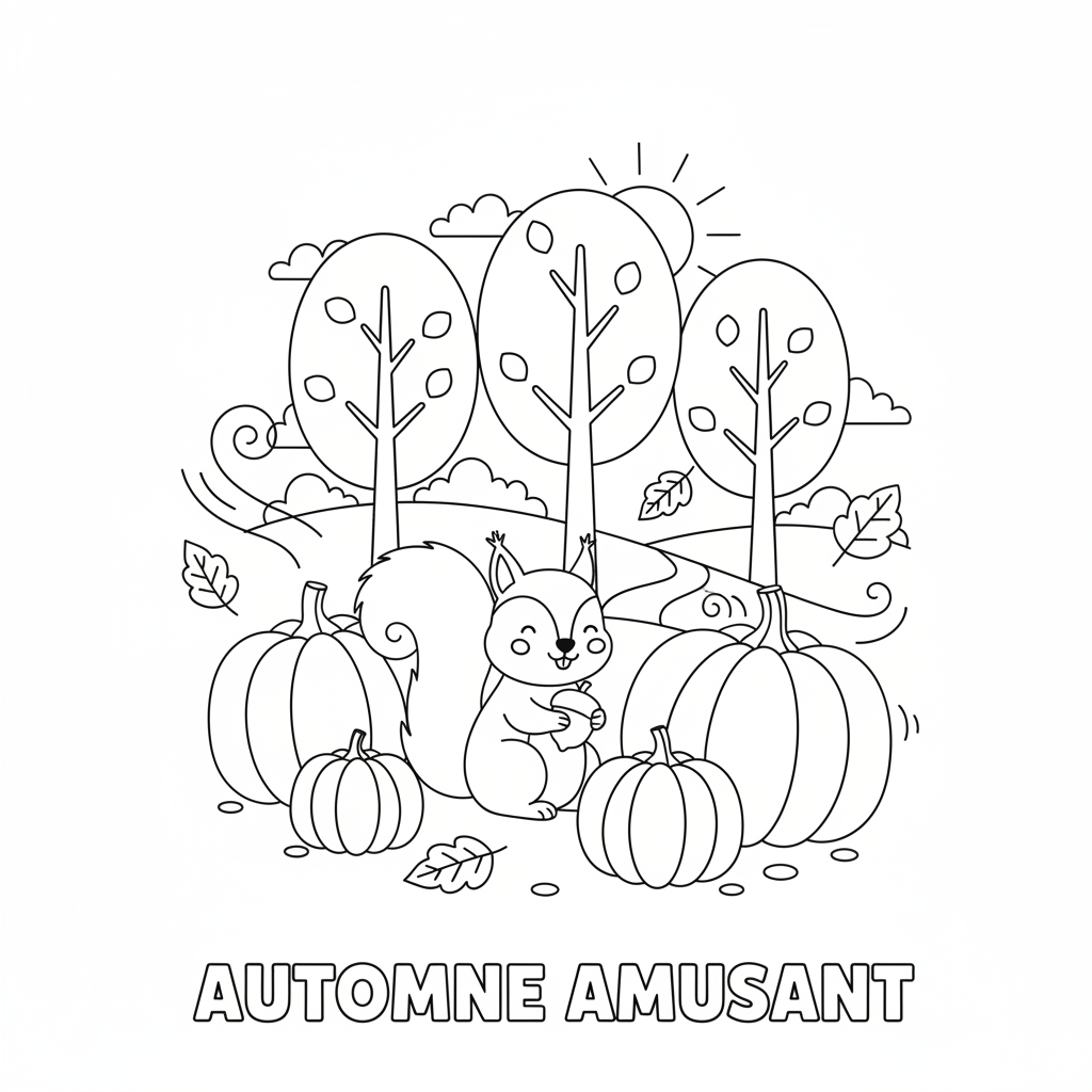Coloriage coloriage automne imprimer 3