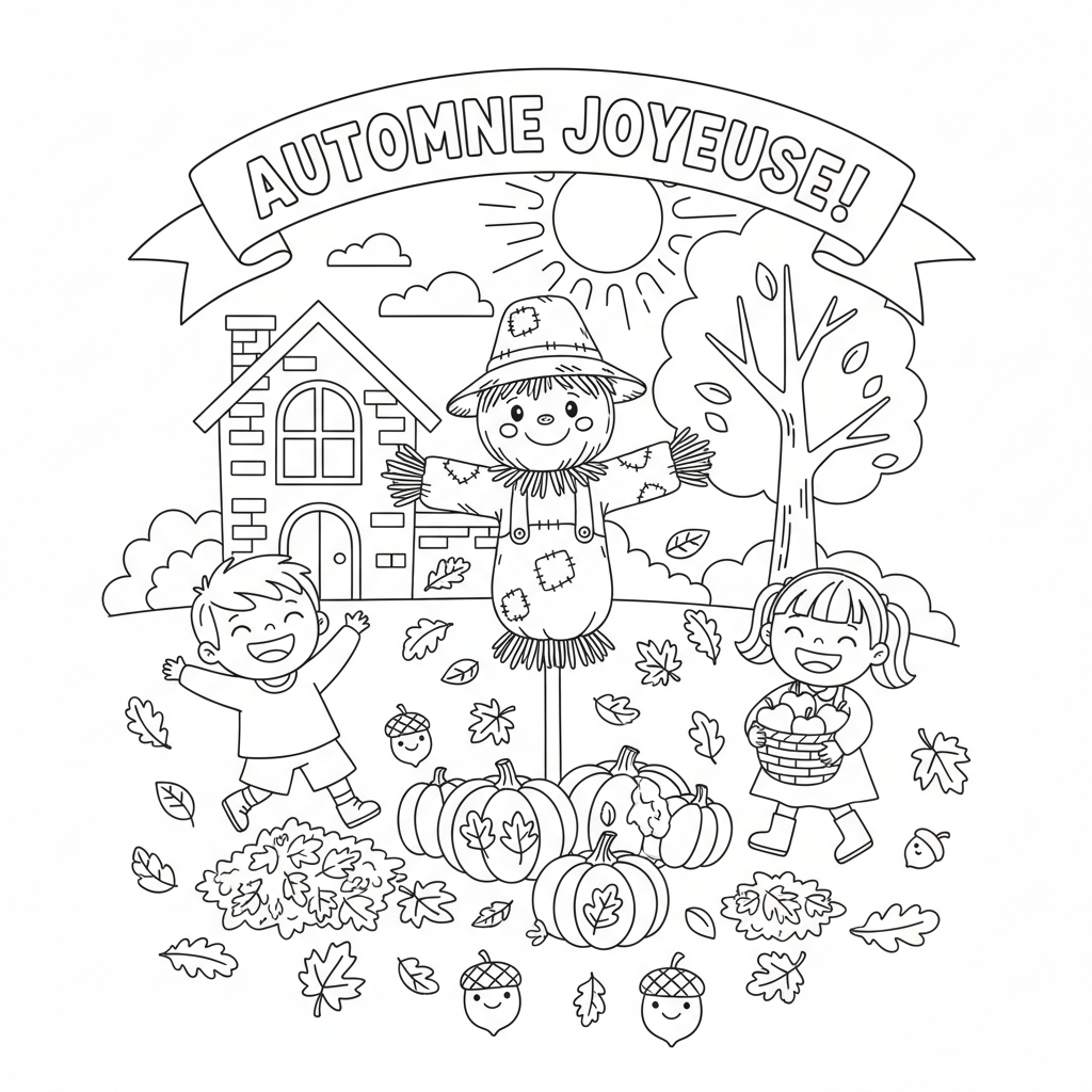 Coloriage coloriage automne maternelle 2