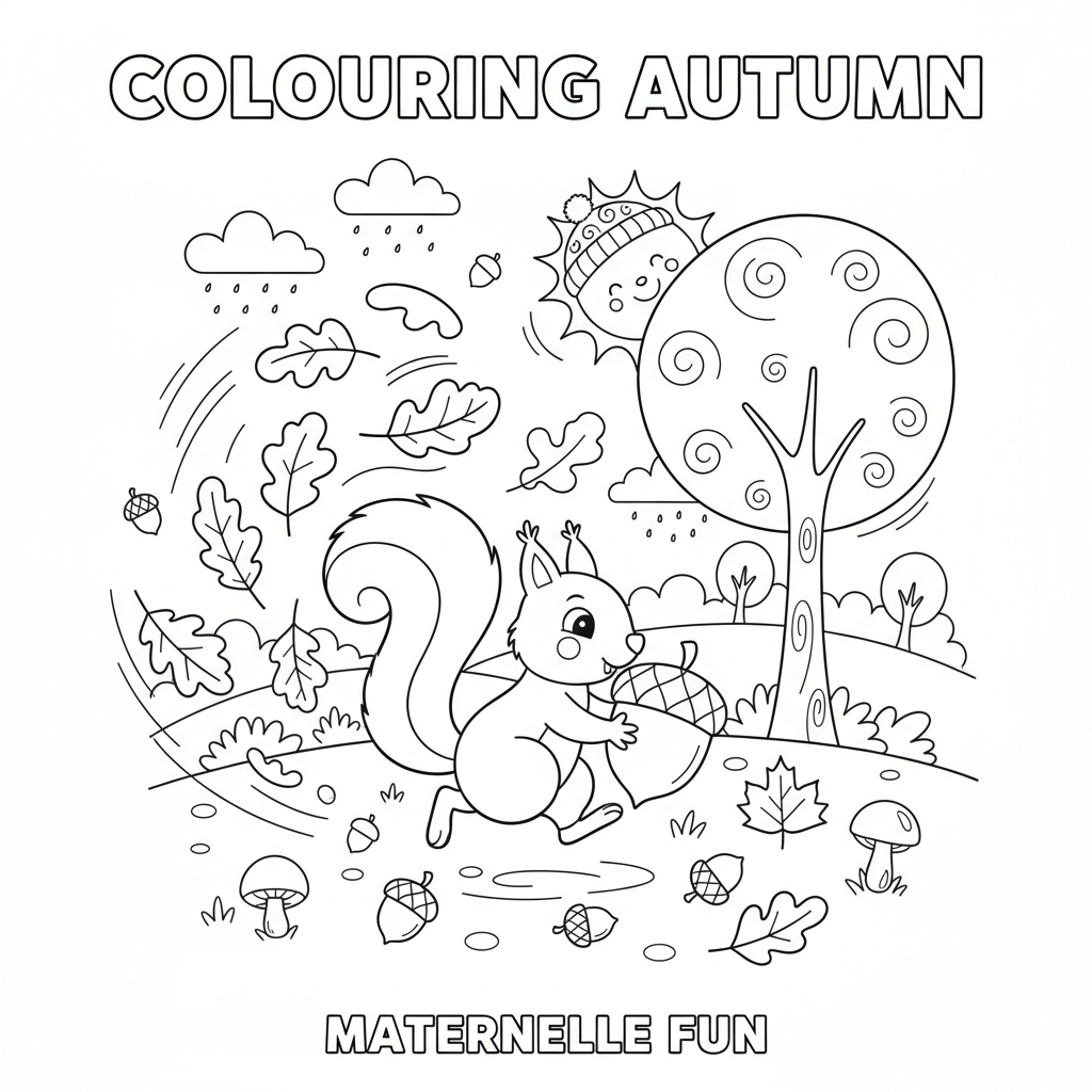 Coloriage coloriage automne maternelle 5