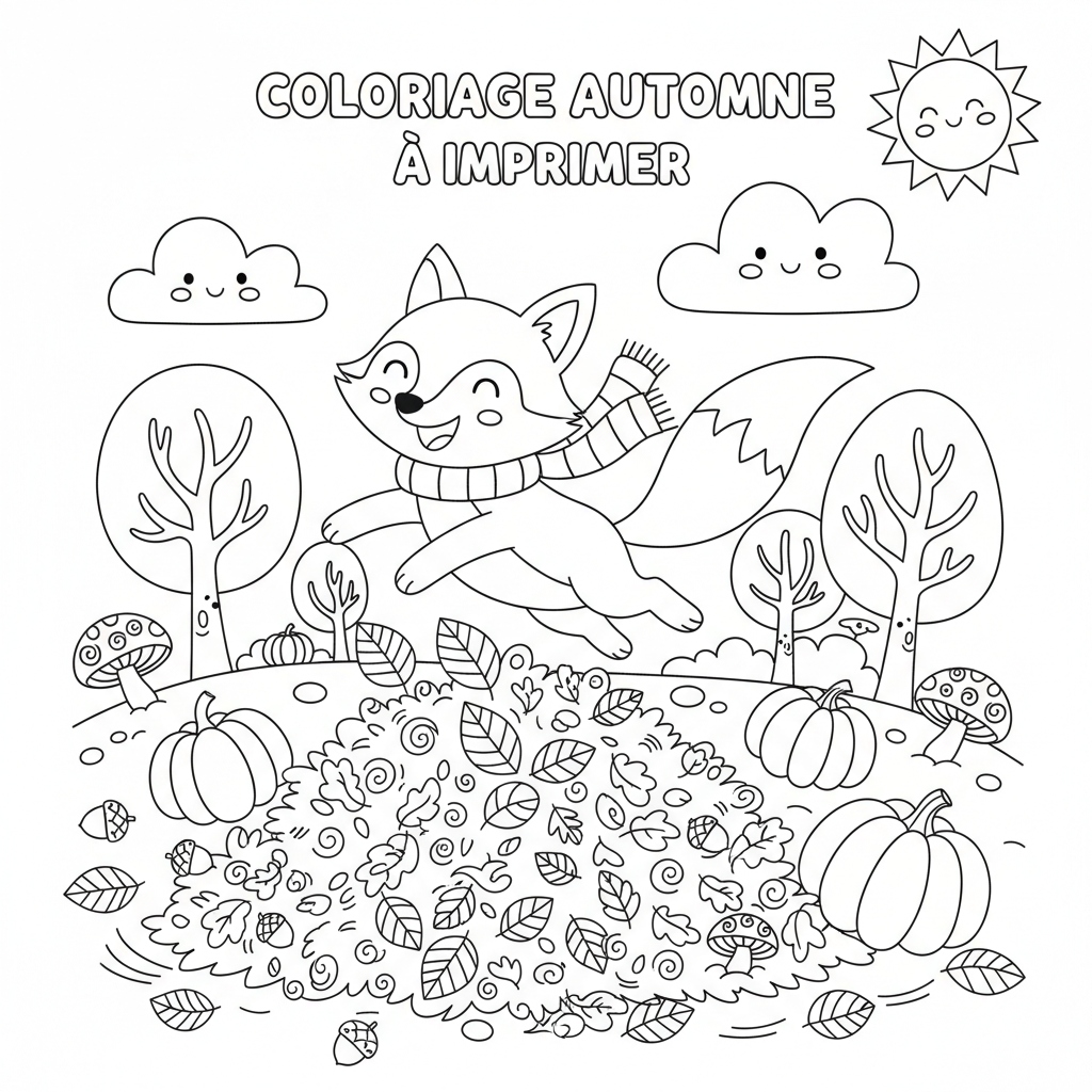 Coloriage coloriage automne maternelle à imprimer 5
