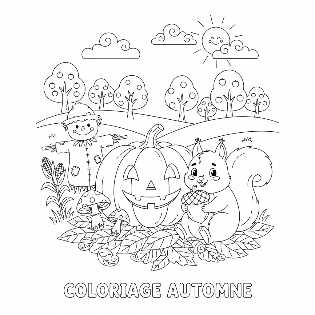 Coloriage coloriage automne ps 2
