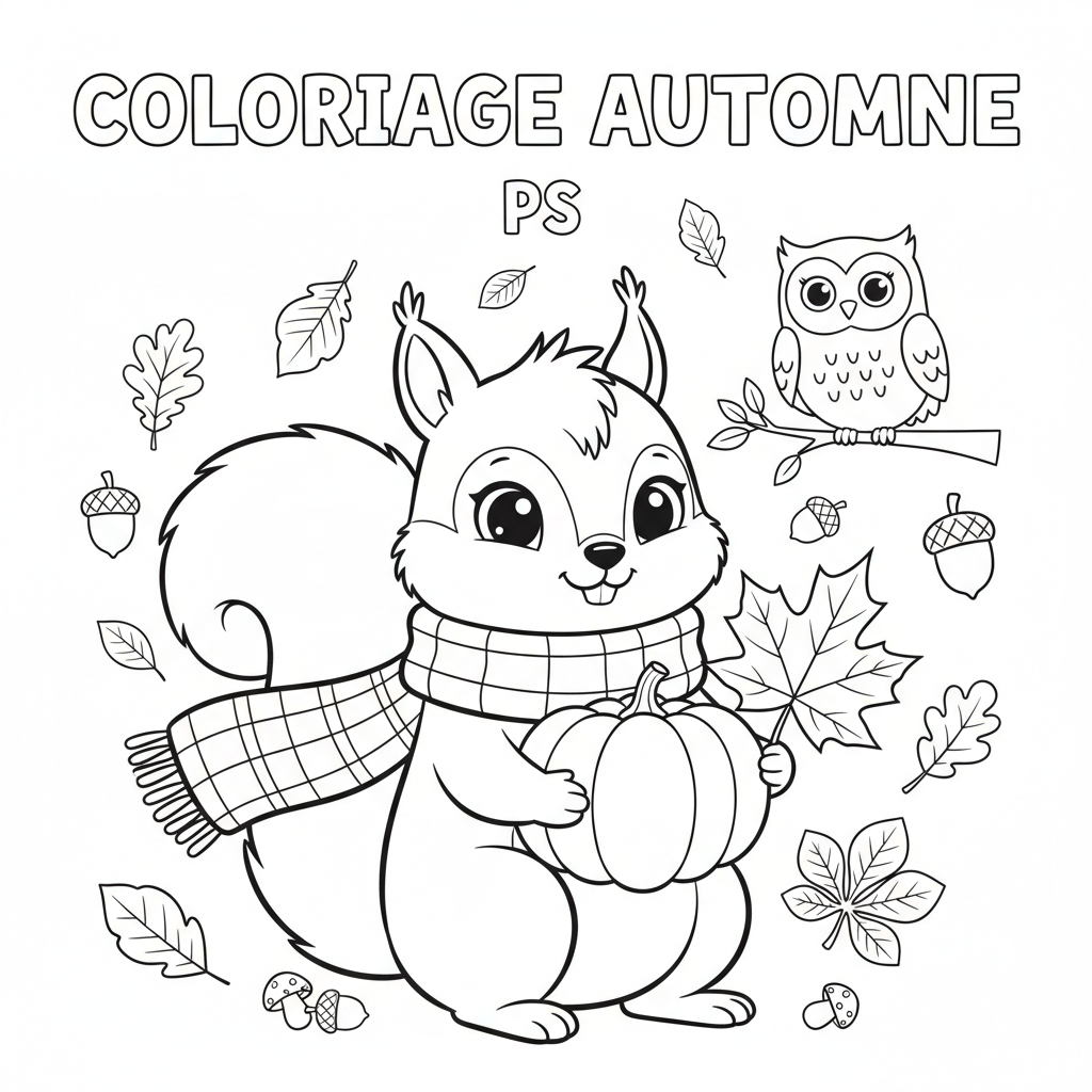 Coloriage coloriage automne ps 4