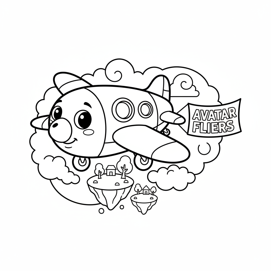 Coloriage Avatar World Gratuit à Imprimer