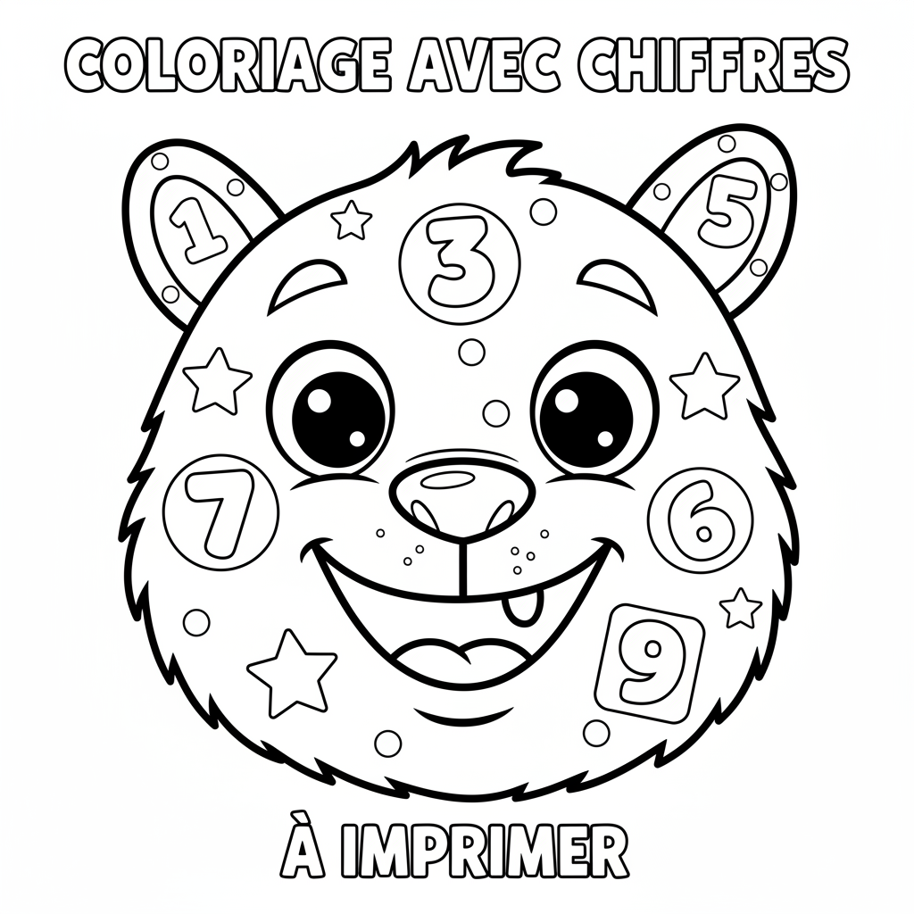 Coloriage coloriage avec chiffres à imprimer 4