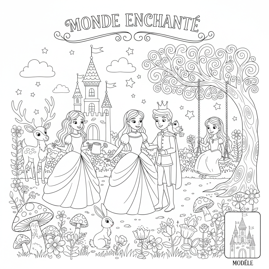 Coloriage coloriage avec modele disney 2