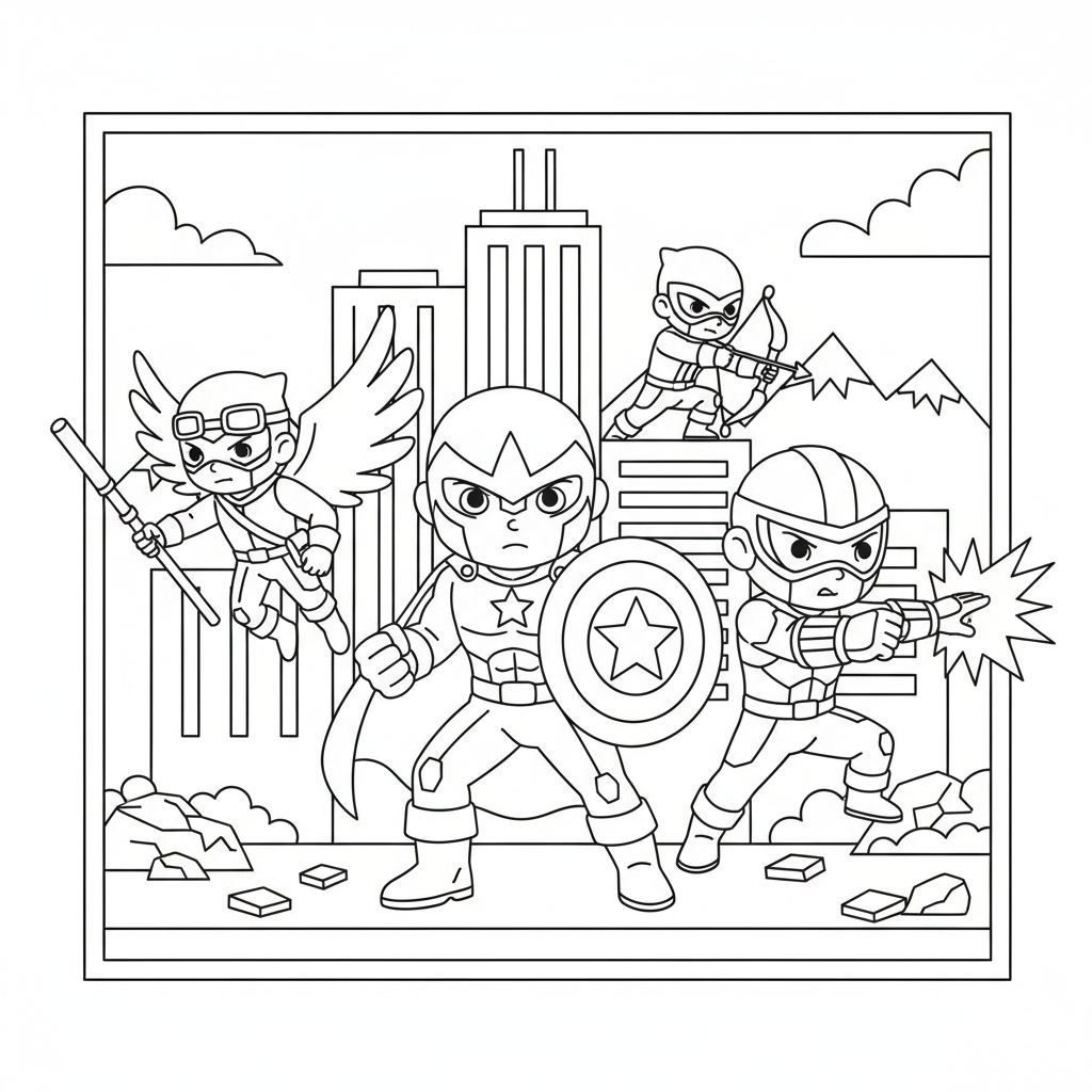 Coloriage coloriage avenger 2