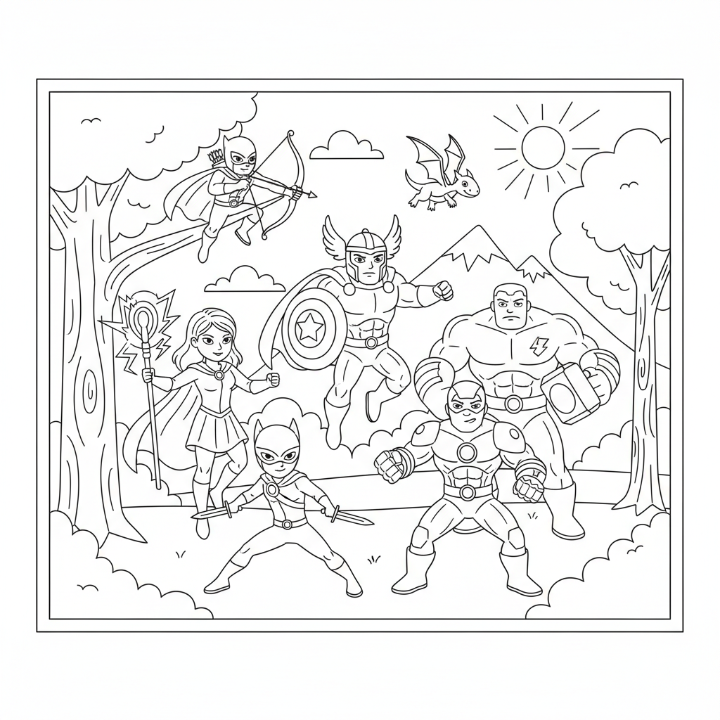 Coloriage coloriage avenger 3