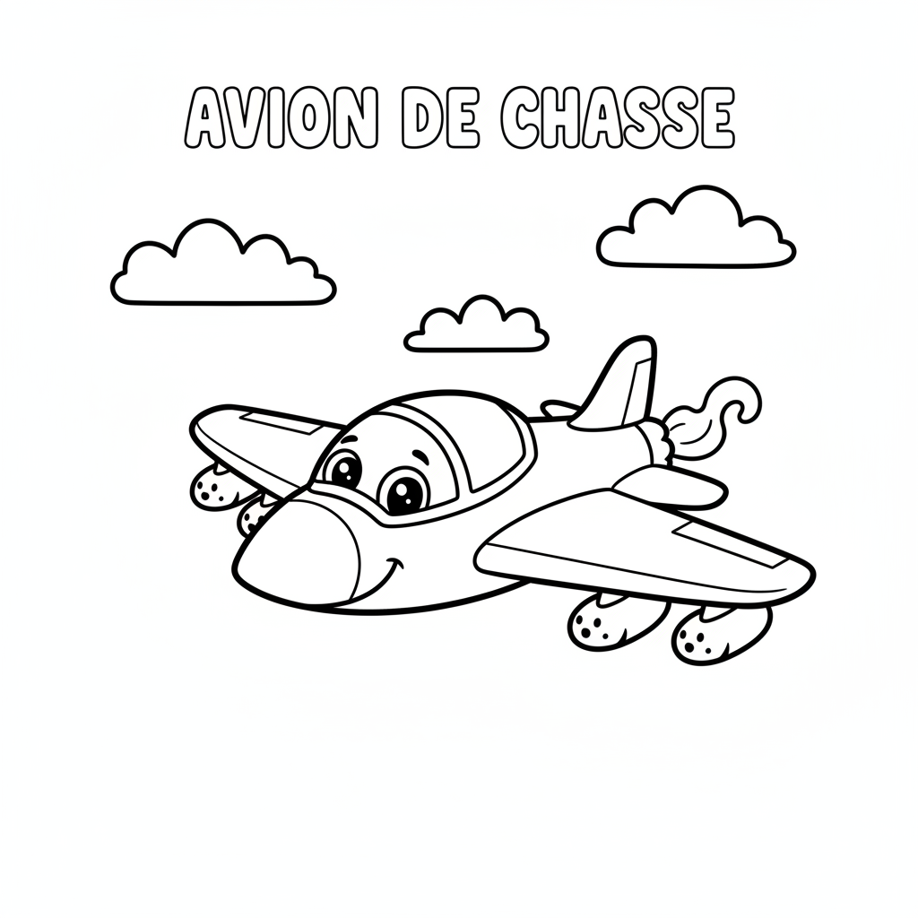 Coloriage Avions De Chasse Gratuit à Imprimer