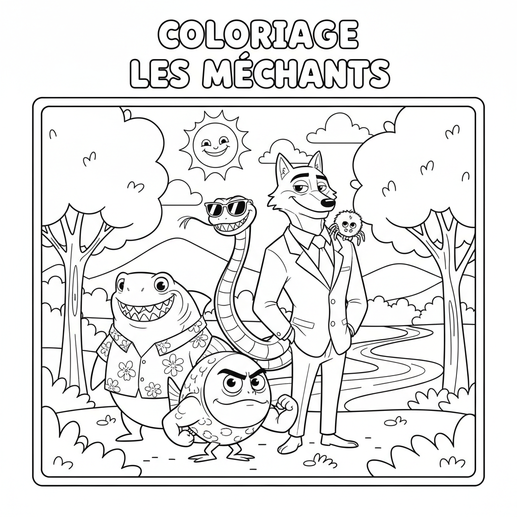 Coloriage coloriage bad guys 3