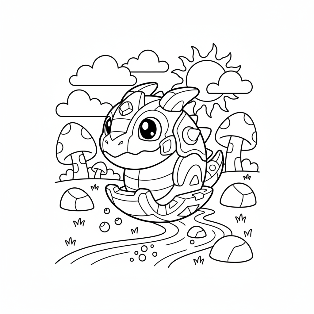 Coloriage coloriage bakugan 3