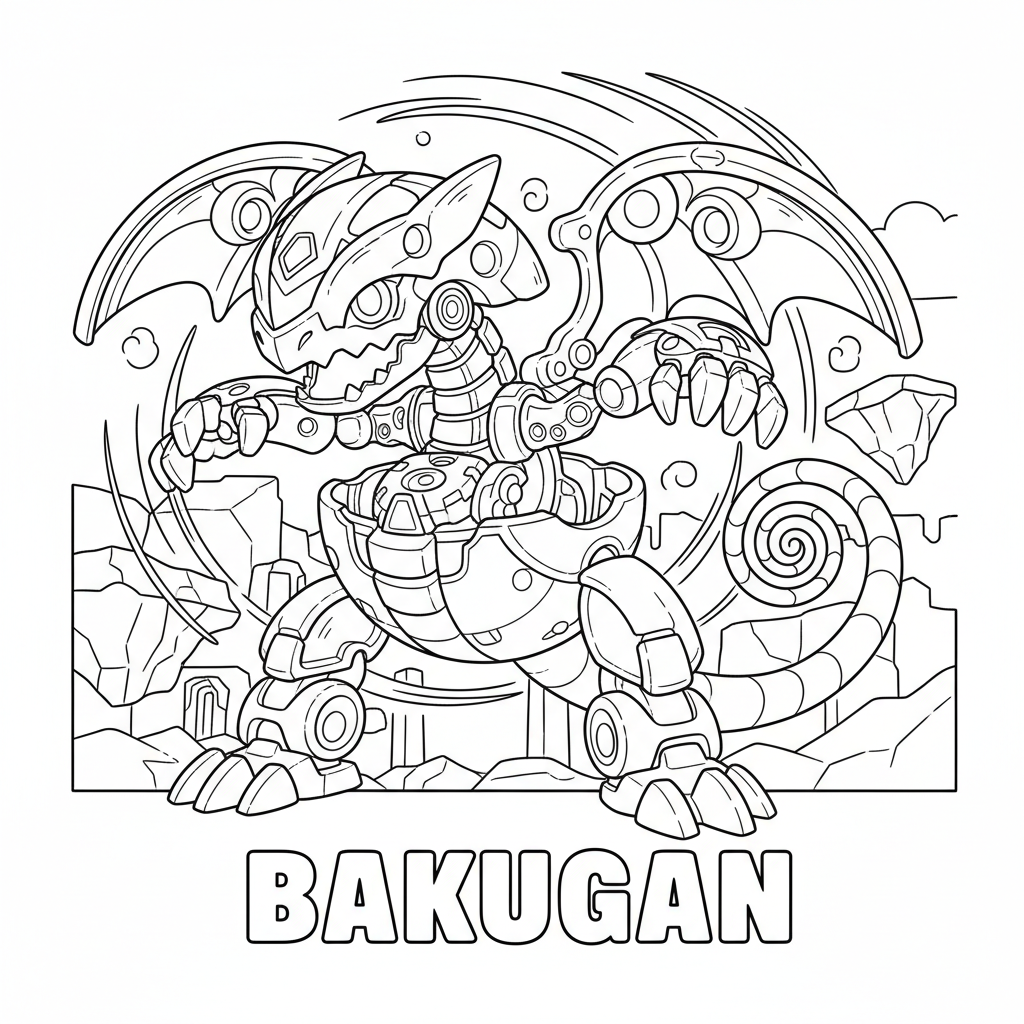 Coloriage coloriage bakugan 5
