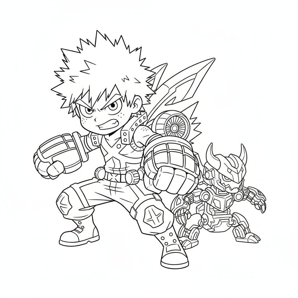 Coloriage coloriage bakugo 2