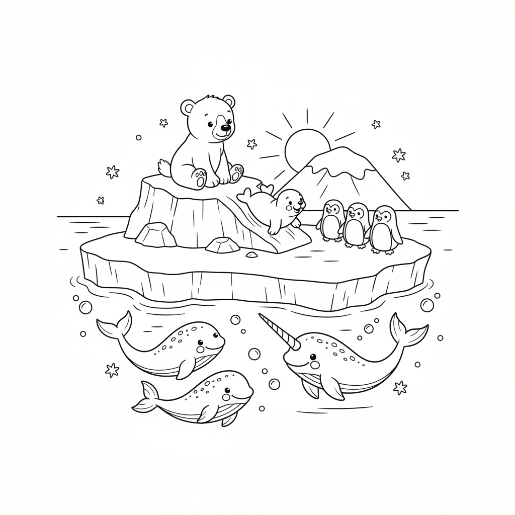 Coloriage coloriage banquise 2