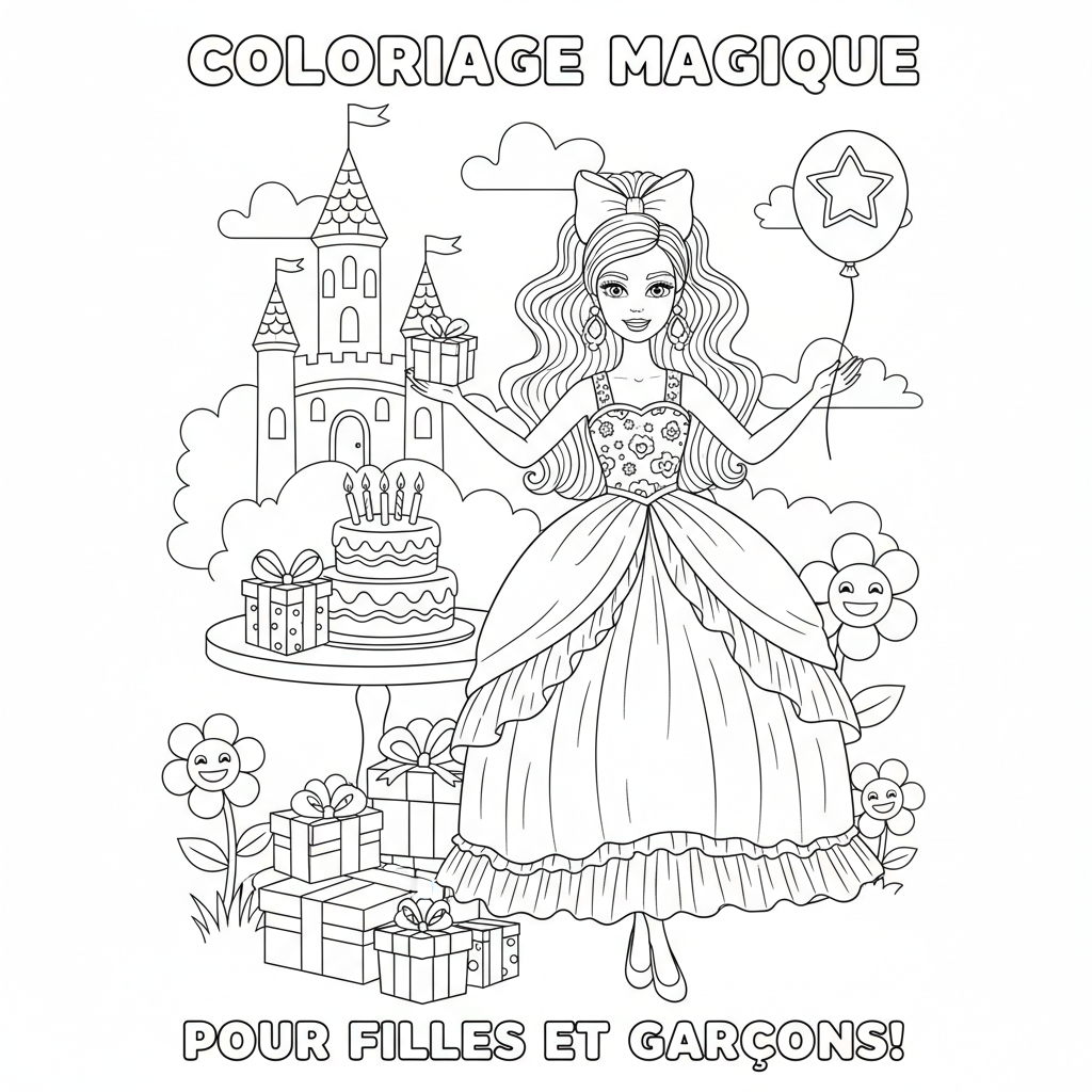 Coloriage coloriage barbie à imprimer 2