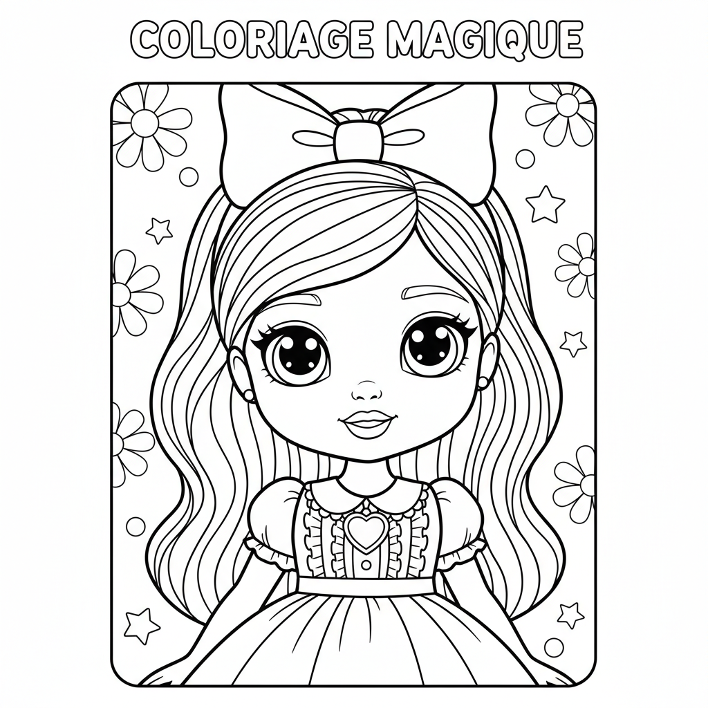 Coloriage coloriage barbie à imprimer pdf 4