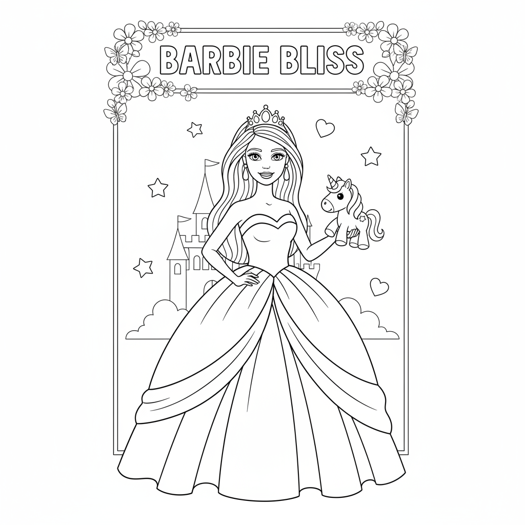 Coloriage coloriage barbies à imprimer 2