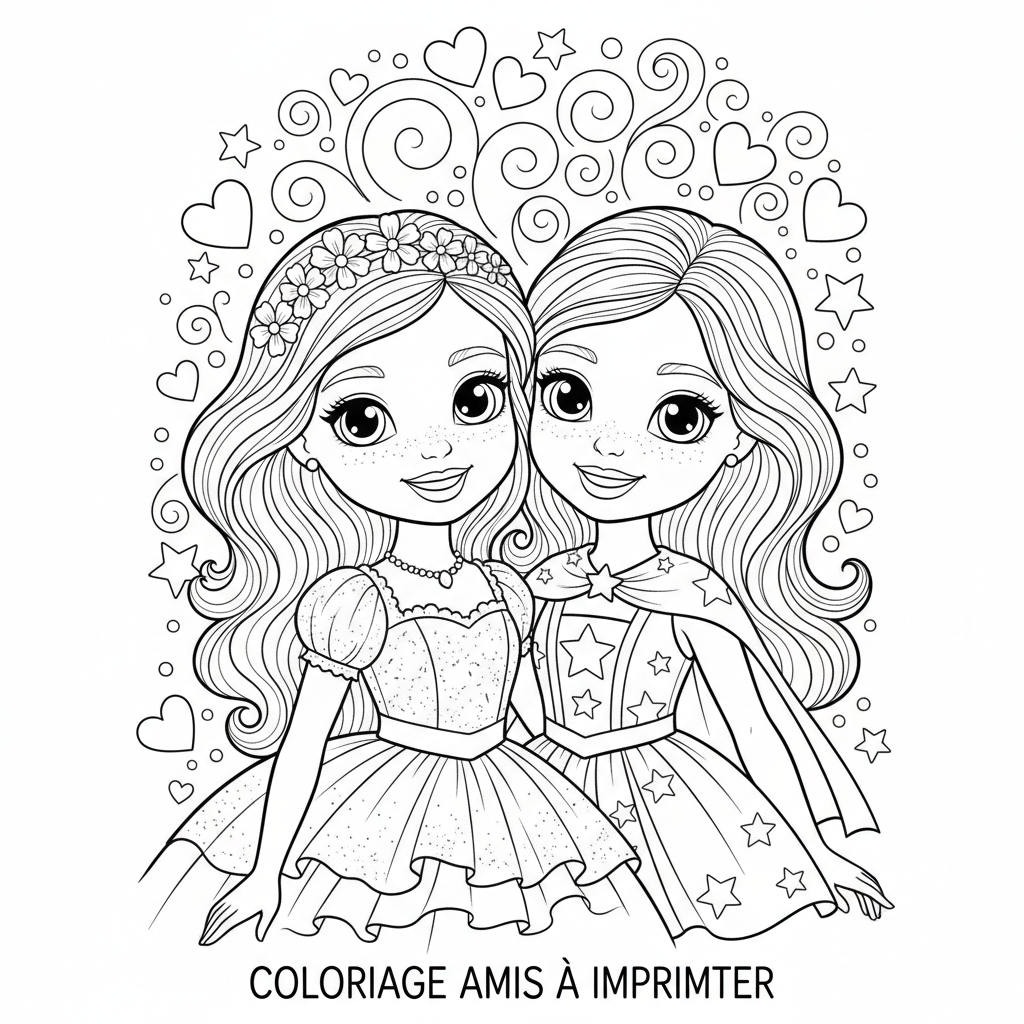 Coloriage coloriage barbies à imprimer 4