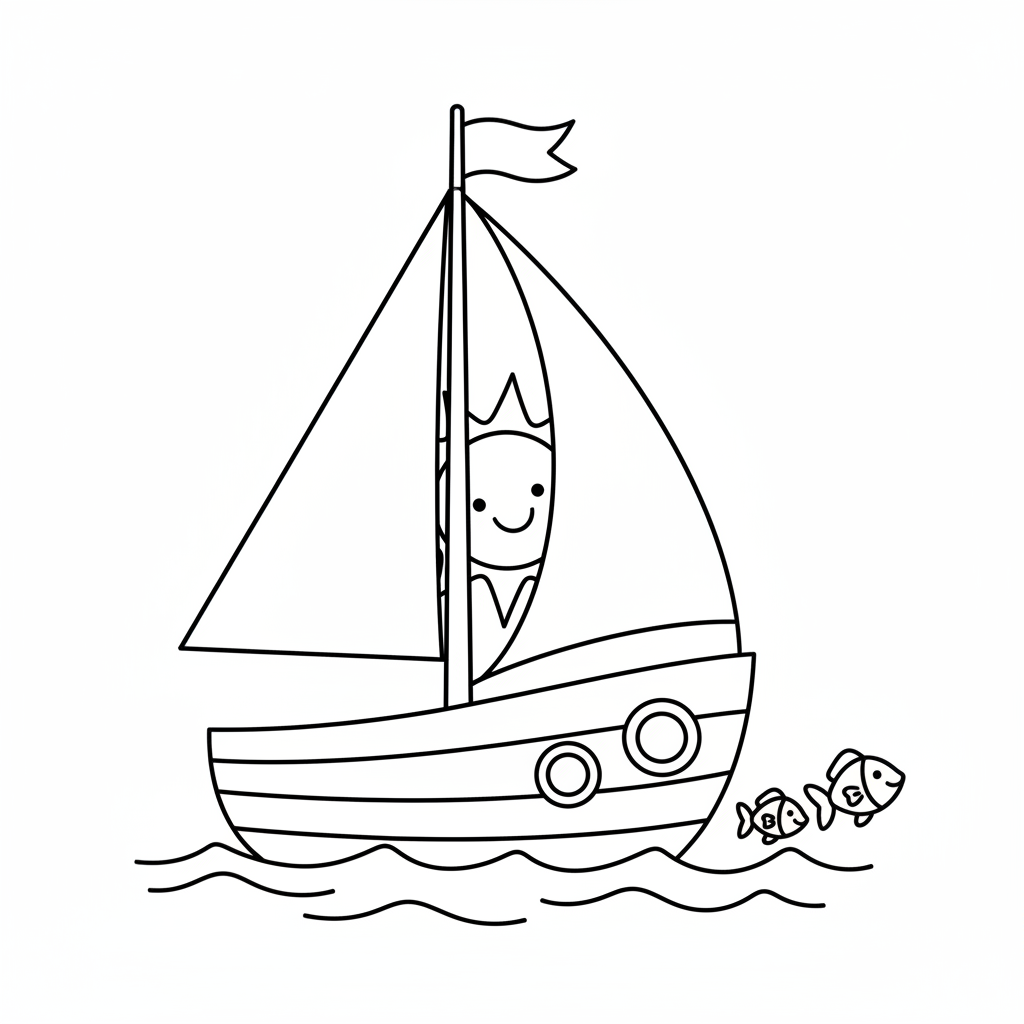 Coloriage coloriage bateau