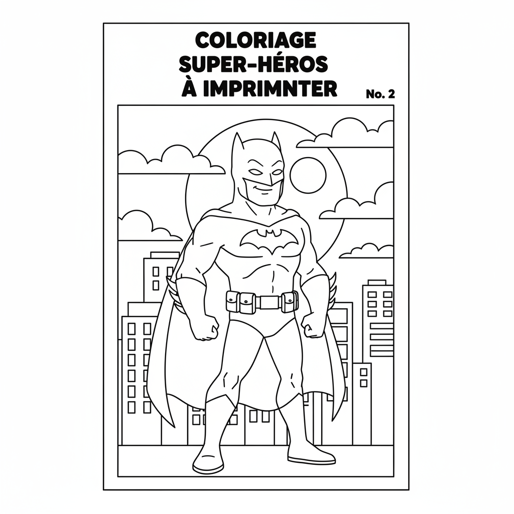 Coloriage coloriage batman à imprimer 2