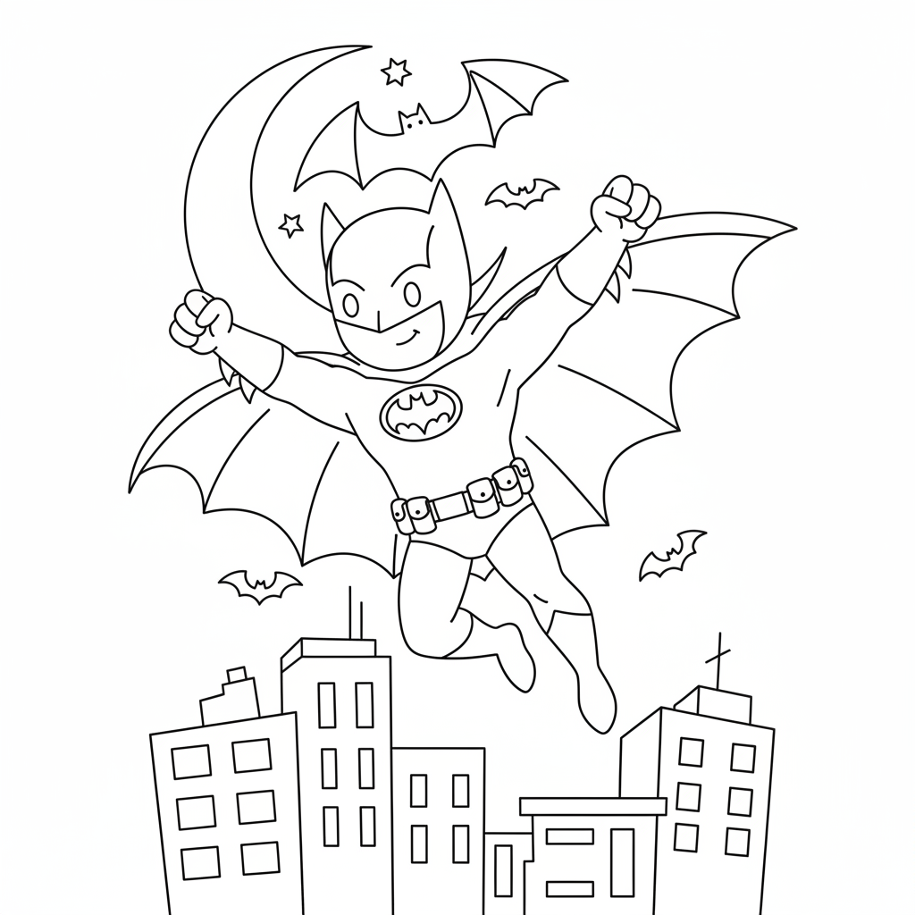 Coloriage coloriage batman à imprimer pdf 2