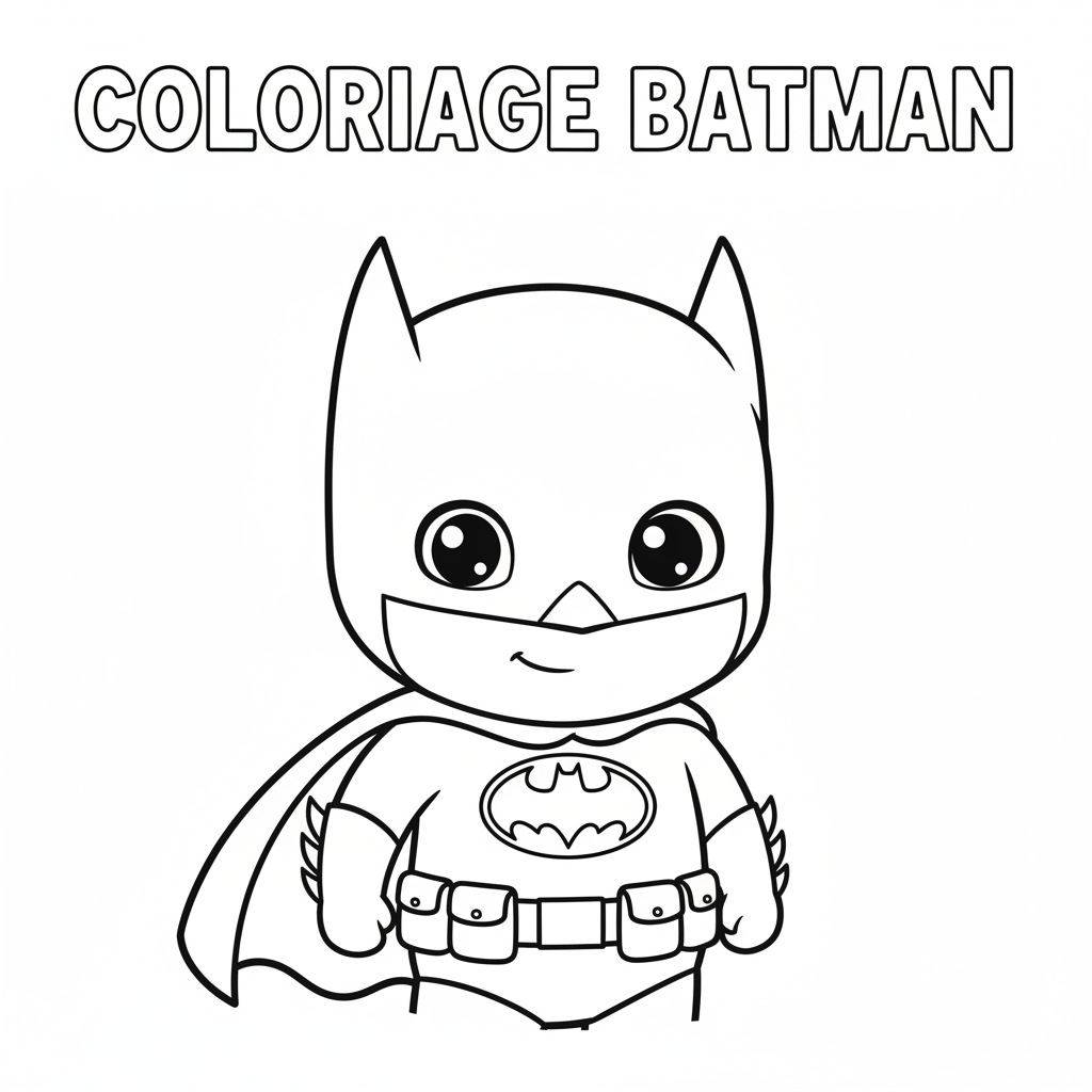 Coloriage coloriage batman à imprimer pdf 4