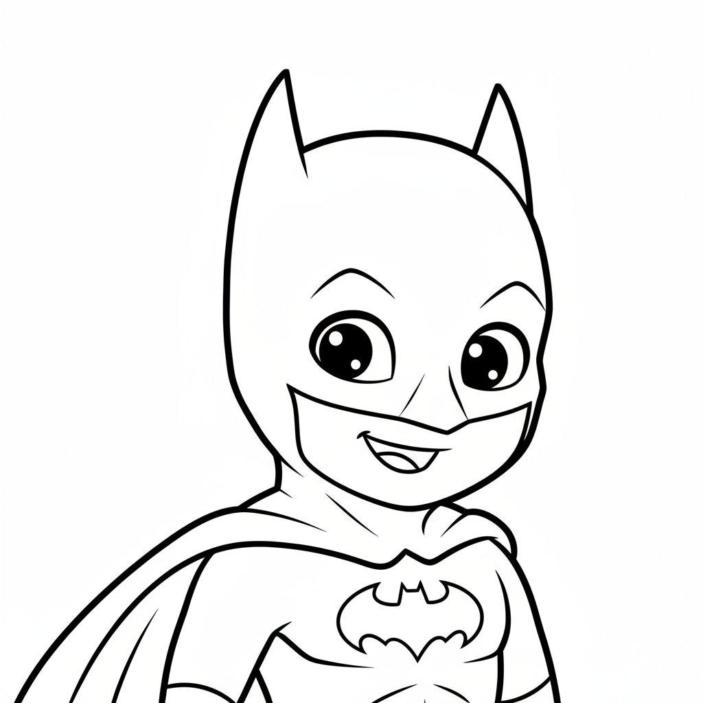 Coloriage coloriage batman facile 4