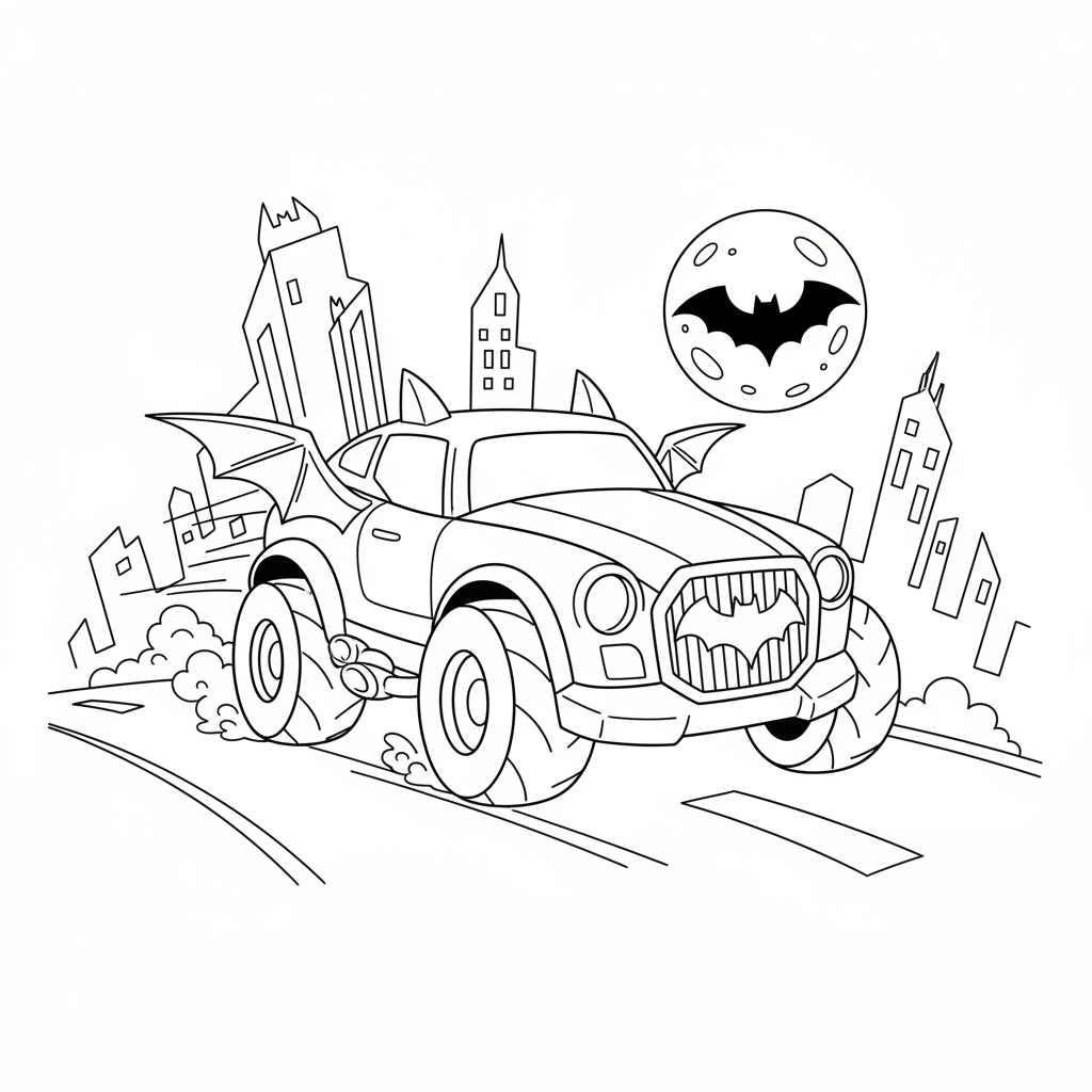 Coloriage coloriage batwheels 5