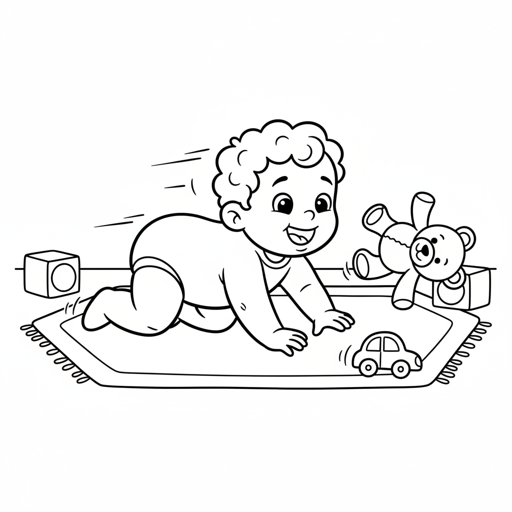 Coloriage coloriage bébé 5