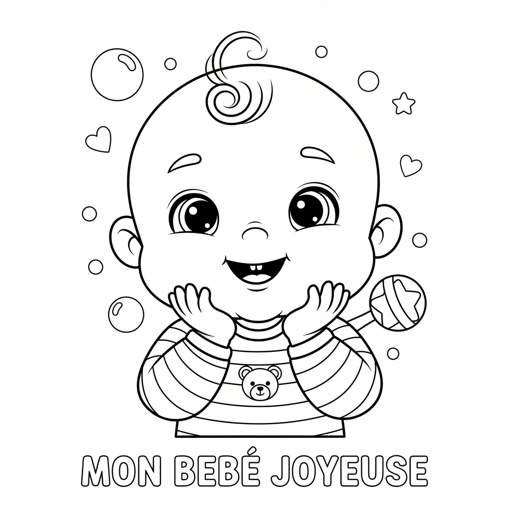 Coloriage coloriage bebe 4