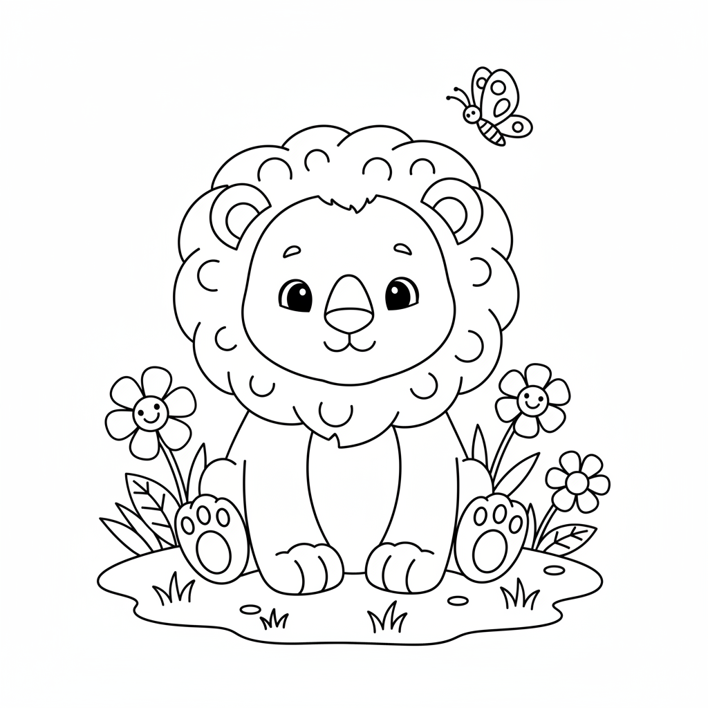Coloriage Bebe Animaux Gratuit à Imprimer pour Enfants