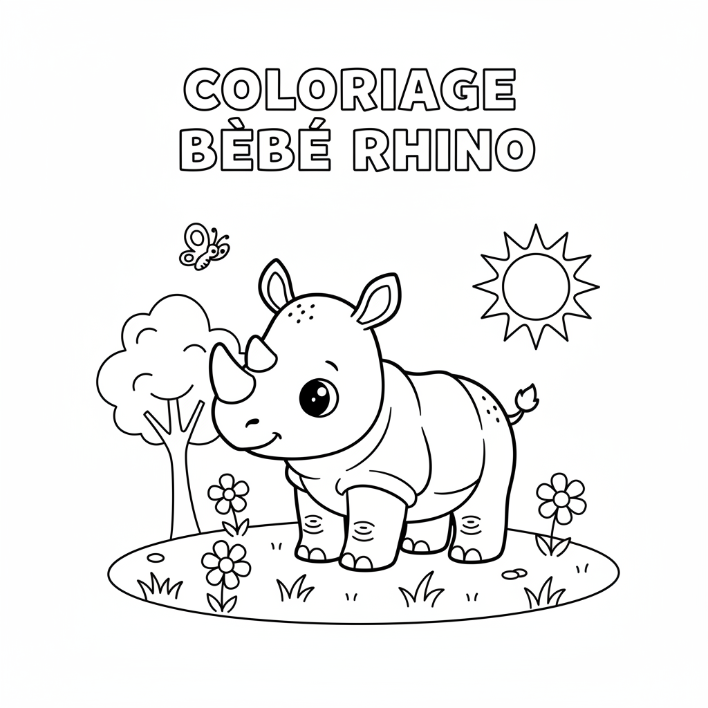 Coloriage coloriage bebe animaux 2