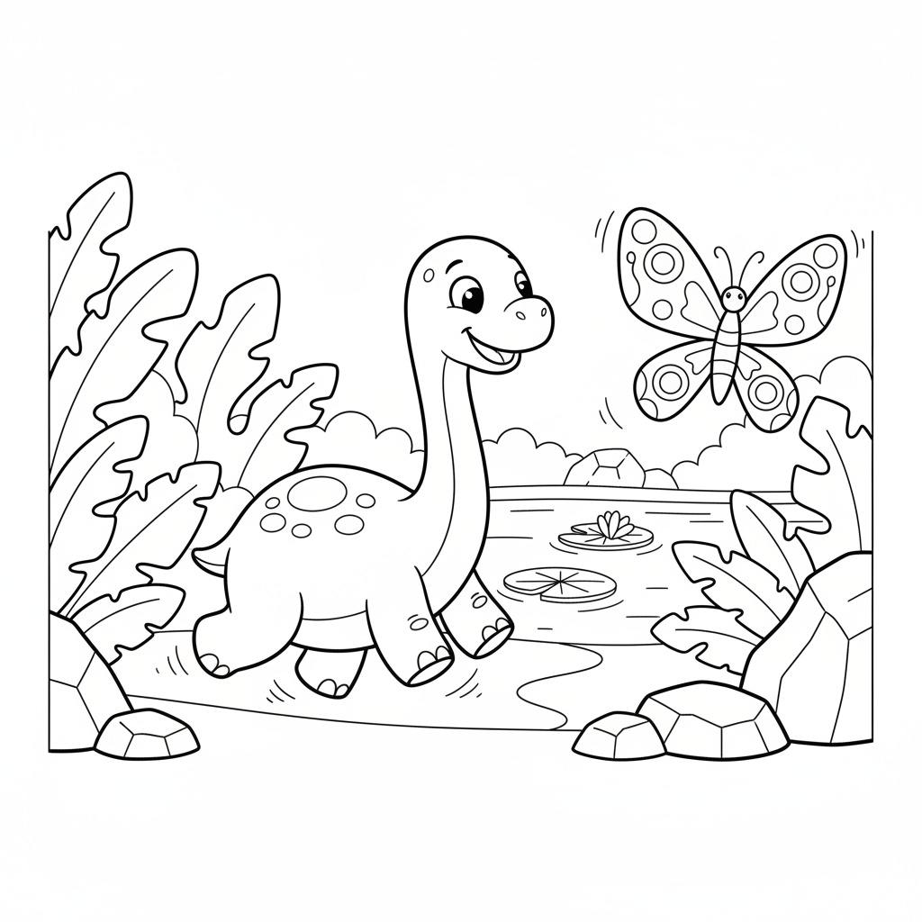 Coloriage coloriage bebe dinosaure 5