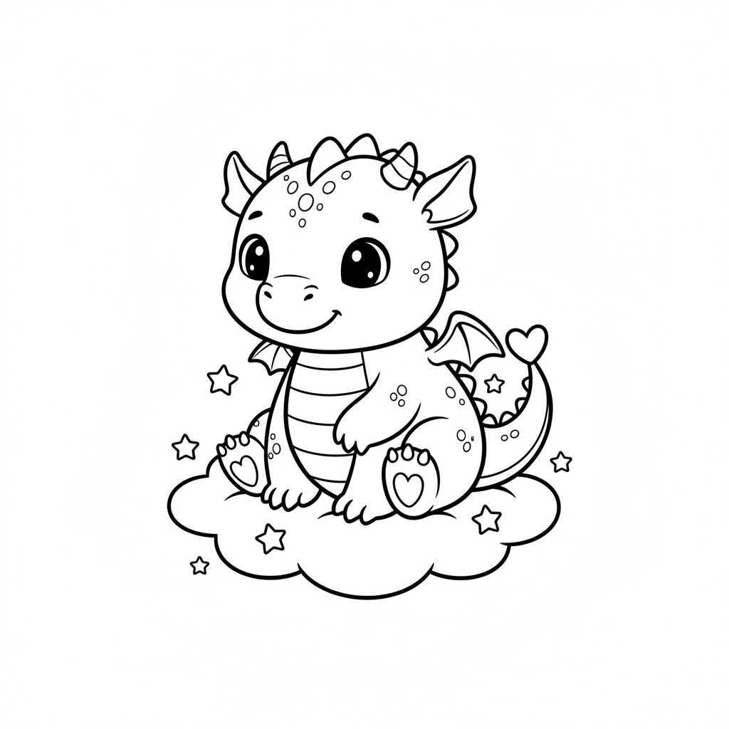 Coloriage coloriage bebe dragon