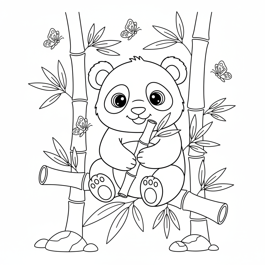 Coloriage coloriage bebe panda 2