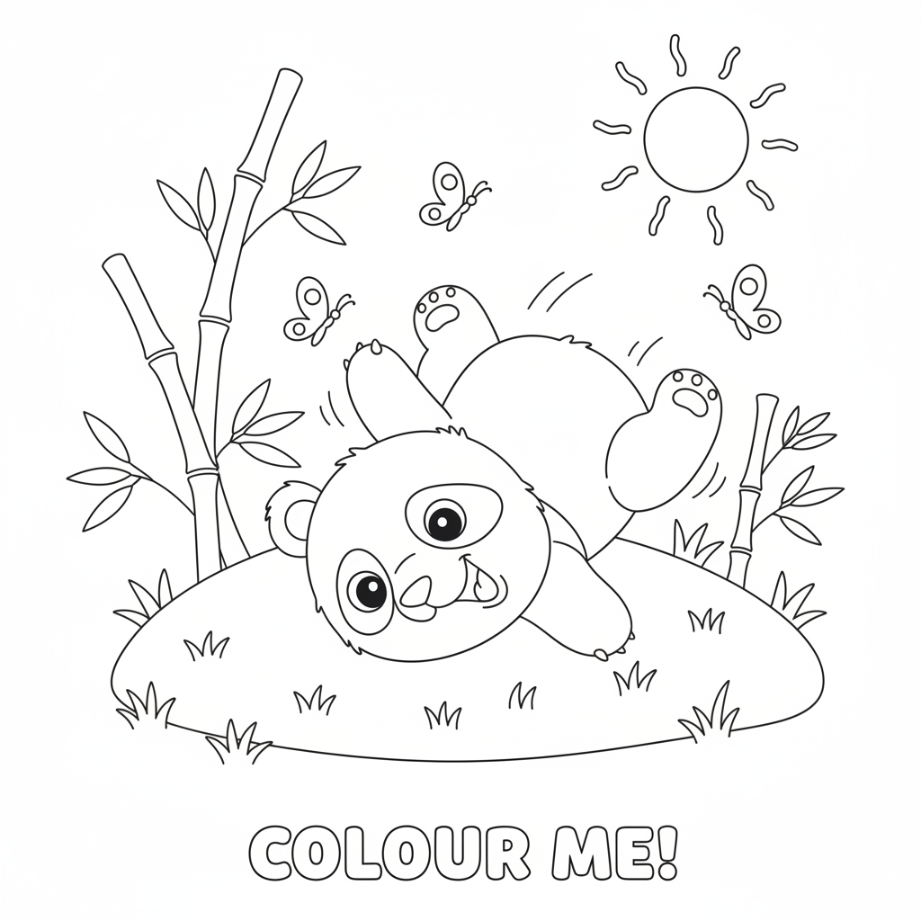 Coloriage coloriage bebe panda 5