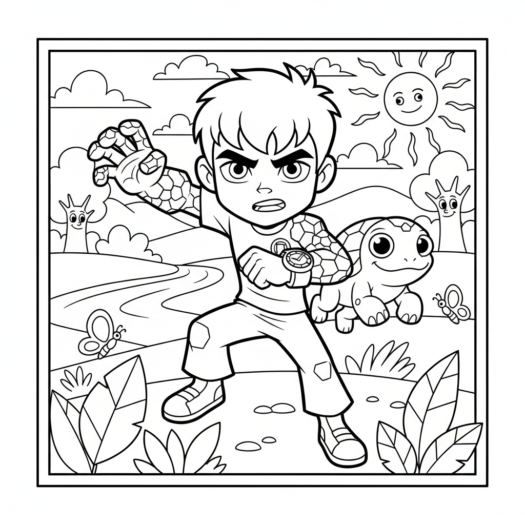 Coloriage coloriage ben 10 3