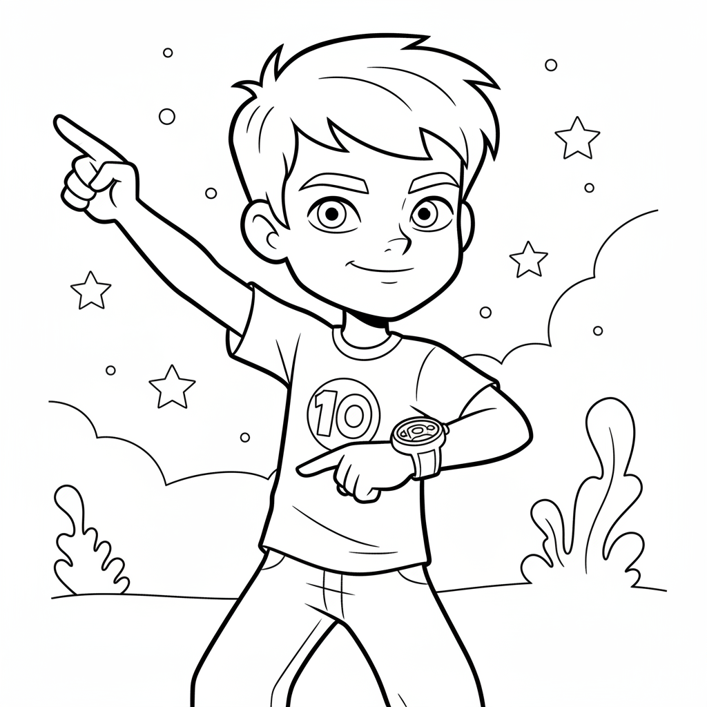 Coloriage coloriage ben 10 4