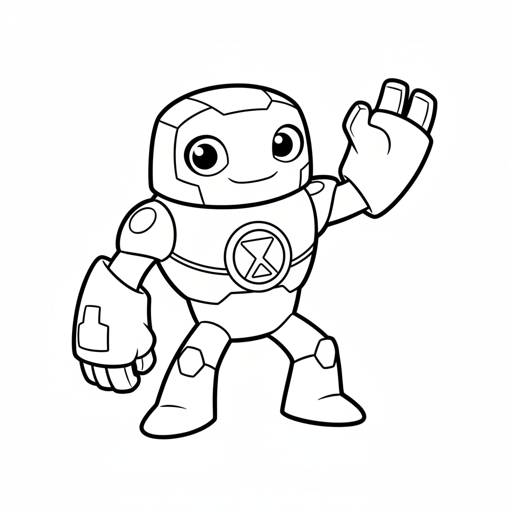 Coloriage Ben 10 Alien Gratuit à Imprimer
