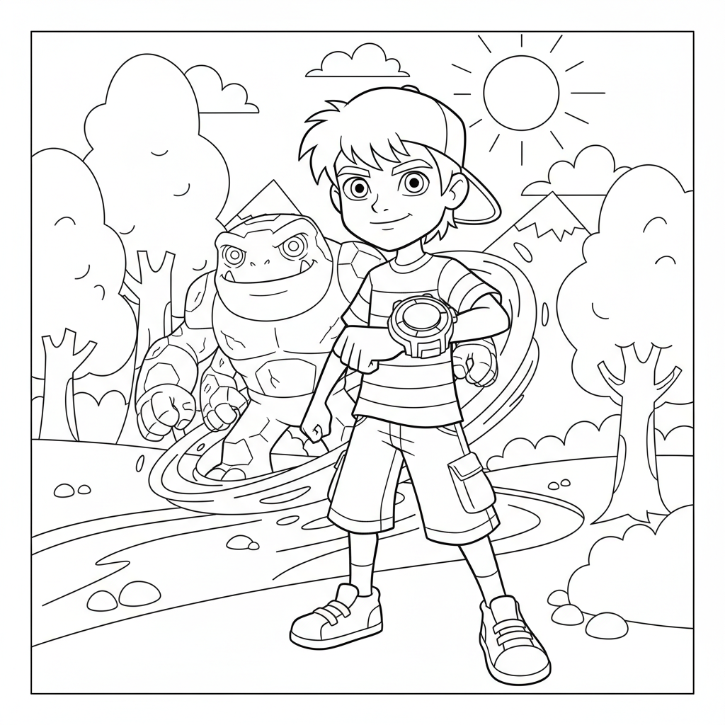 Coloriage coloriage benten 3