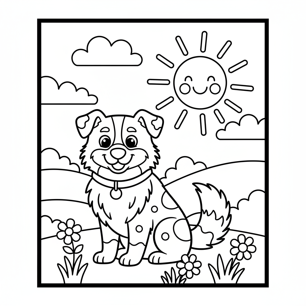 Coloriage Berger Australien à Imprimer Gratuitement