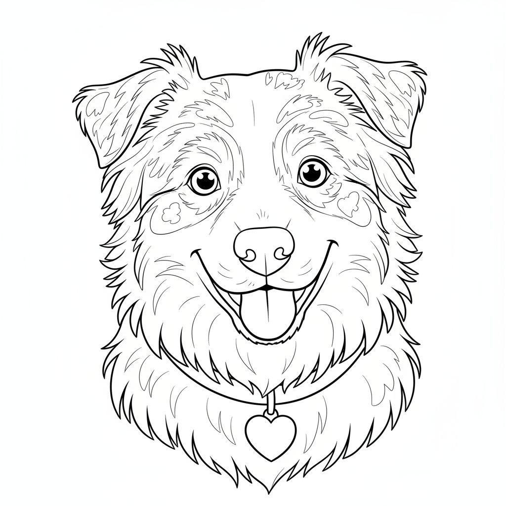 Coloriage coloriage berger australien 4