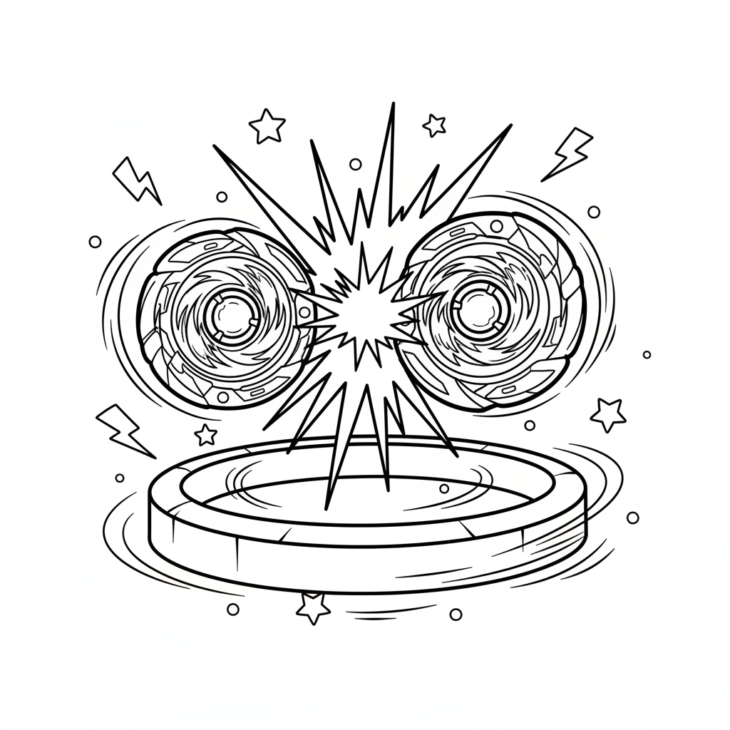 Coloriage coloriage beyblade à imprimer 5