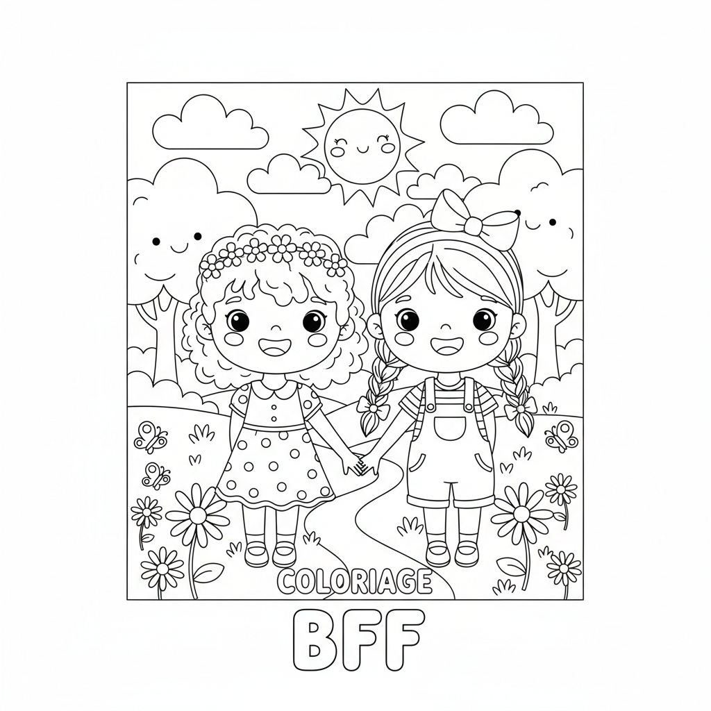 Coloriage coloriage bff 3