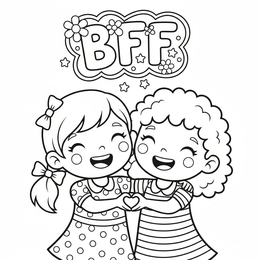 Coloriage coloriage bff 4