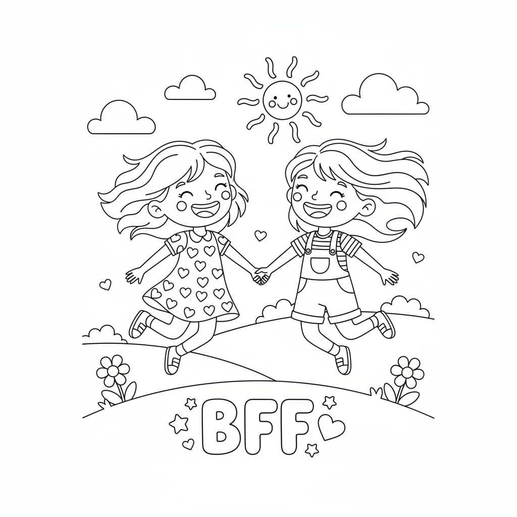 Coloriage coloriage bff 5